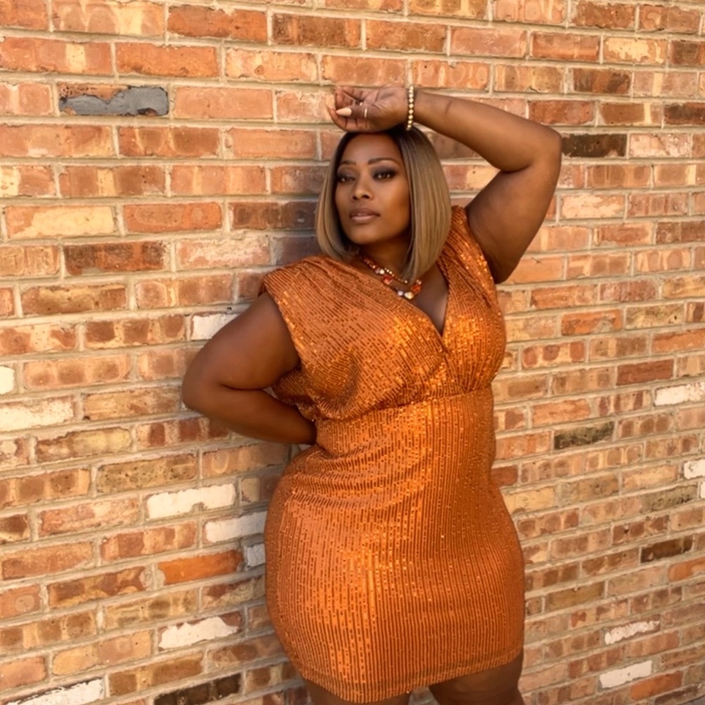 Gold Sequin Dress